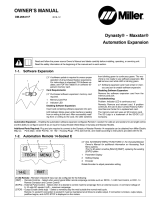 Miller DYNASTY 210 AUTOMATION EXPANSION Owner's manual