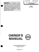 Miller EDT-2400-2 Owner's manual