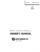 Miller EPI 486 Owner's manual