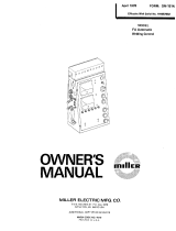 Miller FA AUTOMATIC WELDING CONTROL Owner's manual