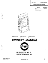 Miller FA AUTOMATIC WELDING CONTROL Owner's manual