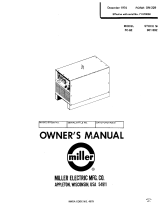 Miller 71570058 Owner's manual