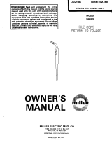 Miller JA21 Owner's manual