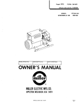 Miller GENERWELD 130 Owner's manual