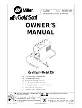 Miller Electric Gold Seal Model 420 Owner's manual