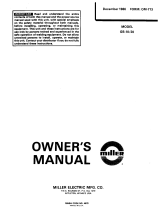 Miller JG000000 Owner's manual