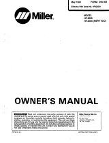 Miller HF003061 Owner's manual