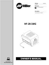 Miller HF-20-1WG Owner's manual