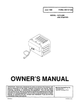 Miller HI-FLASH ARC STARTER Owner's manual