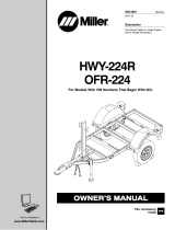 Miller HWY-224 TRAILER Owner's manual