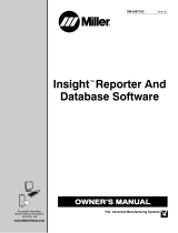 Miller INSIGHT REPORTER AND DATABASE SOFTWARE Owner's manual