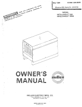 Miller JE737154 Owner's manual
