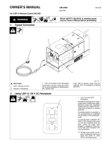 Miller LDR-14 REMOTE CONTROL (043955) Owner's manual