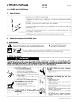 Miller M-25 Gun Owner's manual