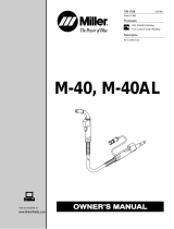Miller M-40AL GUN Owner's manual