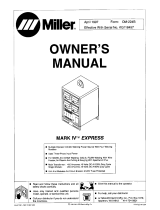 Miller KG118457 Owner's manual