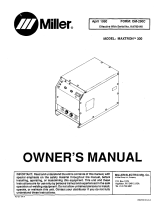 Miller MAXTRON 300 Owner's manual
