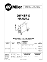 Miller Millermatic 185 Owner's manual