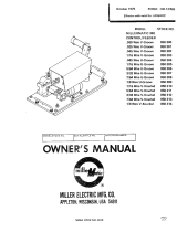 Miller HF858237 Owner's manual