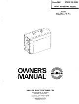 Miller JC629243 Owner's manual