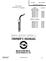 Miller MMT-200A1 GUN Owner's manual