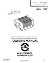 Miller MO-20 Owner's manual