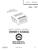 Miller MO-20 Owner's manual