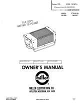 Miller MO-295 Owner's manual