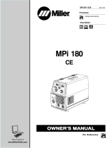 Miller Mpi 180 CE Owner's manual