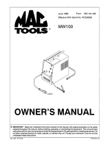 Miller MW100 Owner's manual