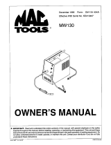 Miller MW130 Owner's manual