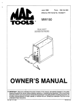 MAC TOOLS MW150 Owner's manual