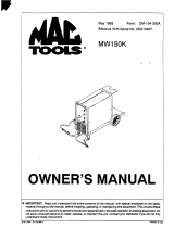 Miller MW150K Owner's manual