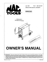 MAC TOOLS MW250 Owner's manual