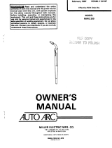 Miller MWG 200 Owner's manual