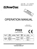 Miller PD22 CE POWCON Owner's manual