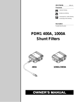 Miller PDM1 400A, 1000A SHUNT FILTERS Owner's manual