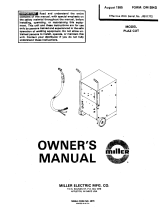 Miller PLAZCUT (ZIP CUT) Owner's manual