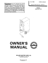 Miller PLAZCUT JR. Owner's manual