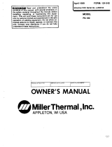 Miller JJ465164 Owner's manual