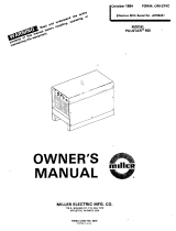 Miller JE758421 Owner's manual