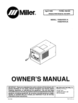 Miller RADIATOR 1A Owner's manual