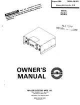 Miller JE35 Owner's manual