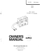 Miller RCMP-1 Owner's manual