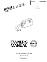 Miller RCMP-2 Owner's manual