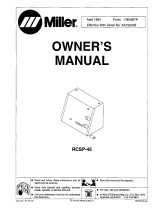 Miller RCSP-45 Owner's manual