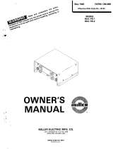 Miller JD23 Owner's manual