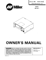 Miller JJ21 Owner's manual