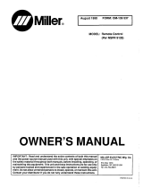 Miller REMOTE CONTROL NSPR 9128 Owner's manual