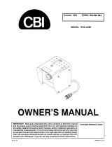 Miller RHC-3CBI Owner's manual